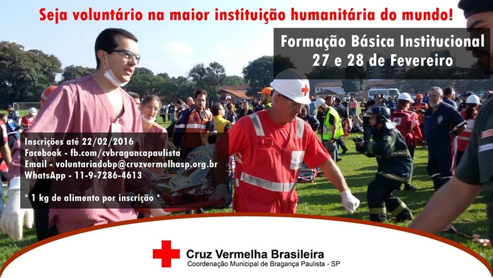 Cruz Vermelha realiza treinamento em Bragança