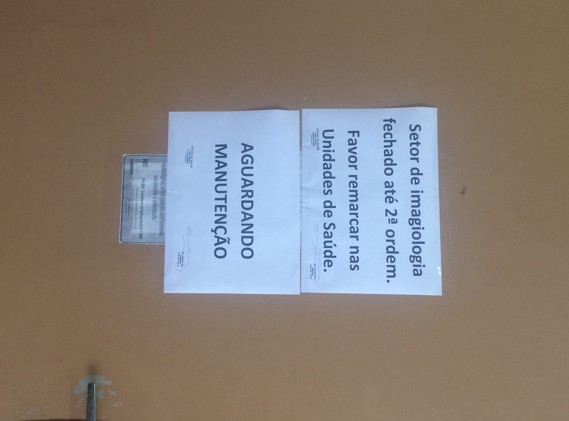 Raio-x e Mamografia são interditados por causa da chuva no Centro de Saúde do Lavapés