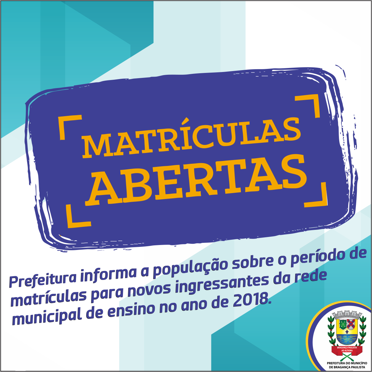 Calendário de matrículas para rede municipal de ensino é divulgado