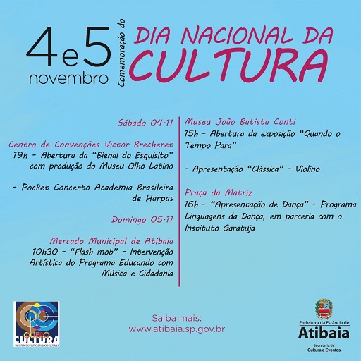 Atibaia tem final de semana agitado com diversas atividades culturais