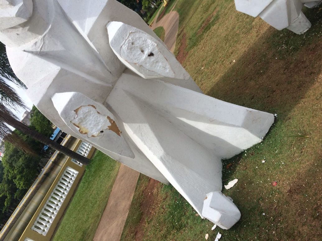 Peças do presépio do Lago do Taboão são alvo de vandalismo