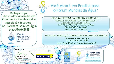 Bragança Paulista participa do 8º Fórum Mundial da Água