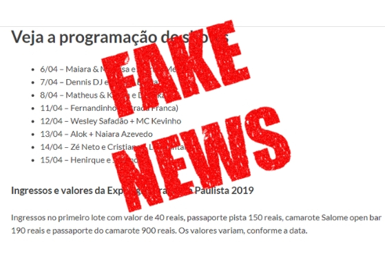 PDM 2019: listas de shows que circulam pelo WhatsApp são fake