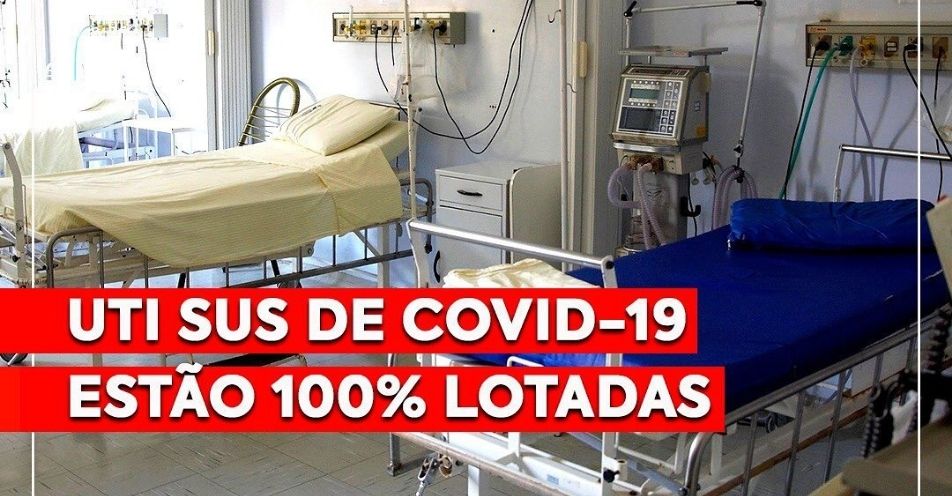 URGENTE: UTI SUS de COVID-19 estão 100% lotadas em Bragança Paulista