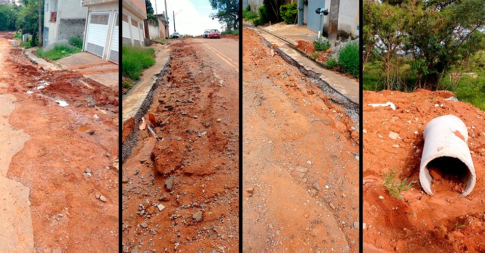 Moradores da Hípica Jaguari reclamam de obra inacabada