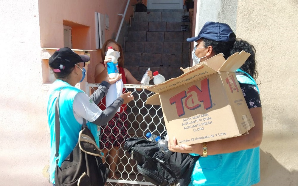 Álcool e máscaras serão distribuídos no Jardim Recreio e Vila Bianchi