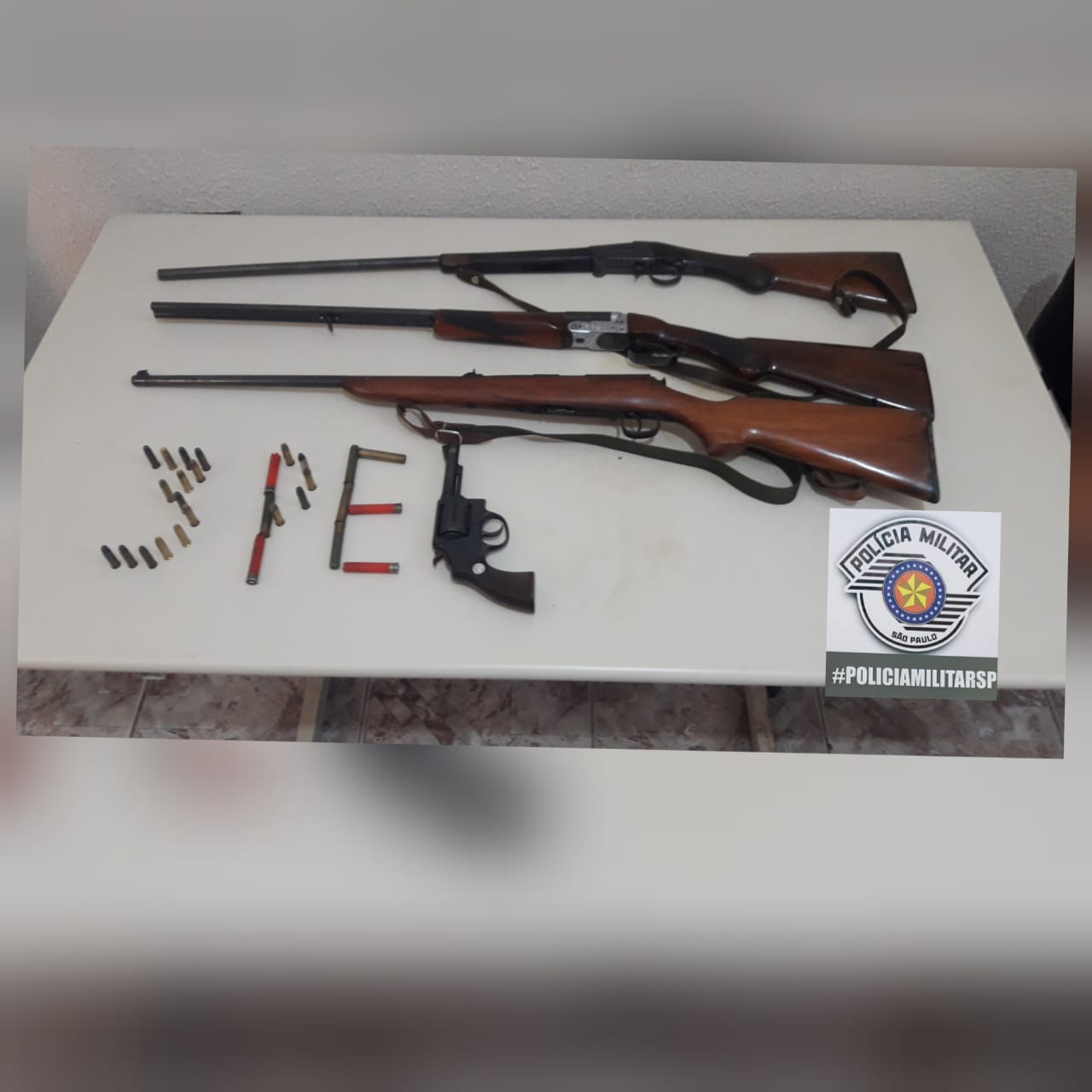 PM apreende armas em chácara na Região Bragantina