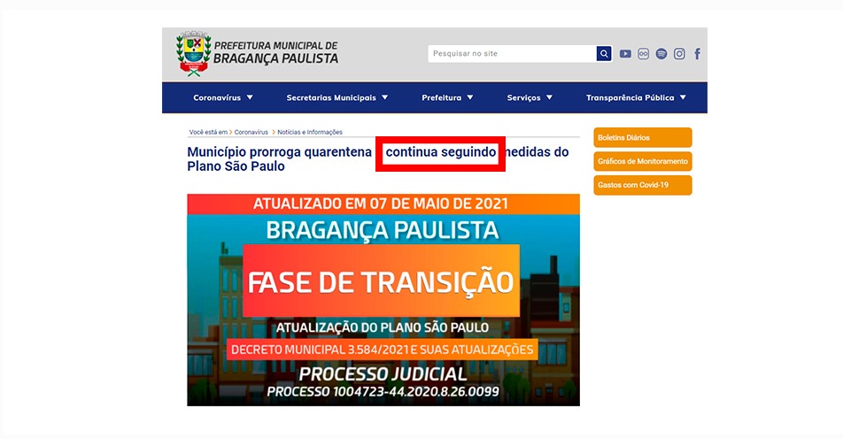 Prefeitura mente ao afirmar que segue o Plano São Paulo