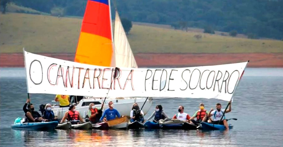 Protesto na represa pede atenção as Áreas de Proteção Ambiental