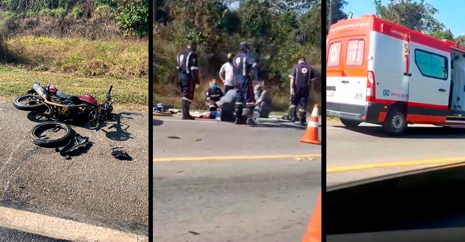 Dois motociclistas morrem após colisão frontal na Capitão Bardoino
