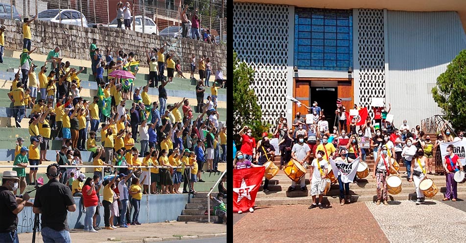 Feriado é marcado por manifestações em Bragança Paulista