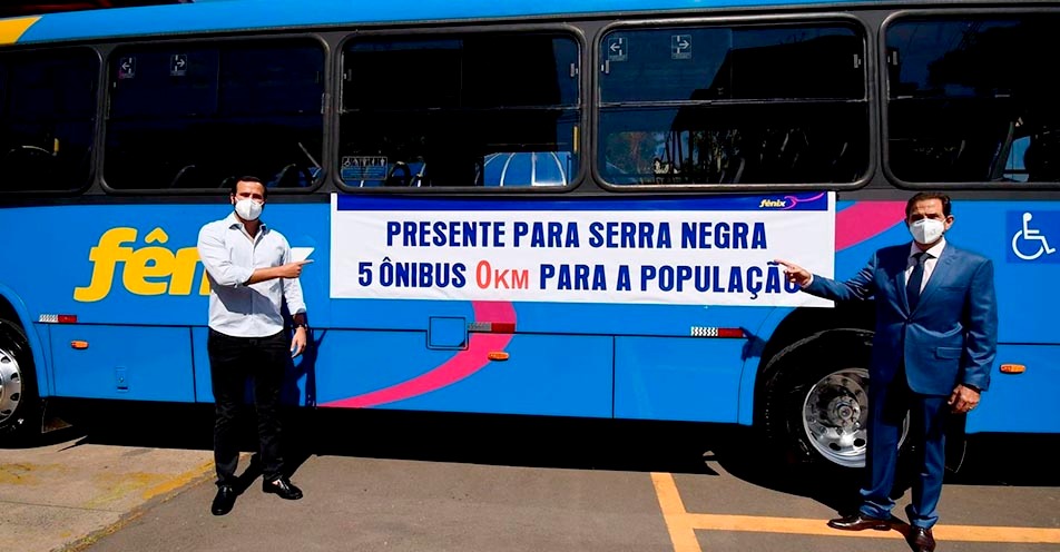 Serra Negra recebe cinco ônibus da Rápido Fênix