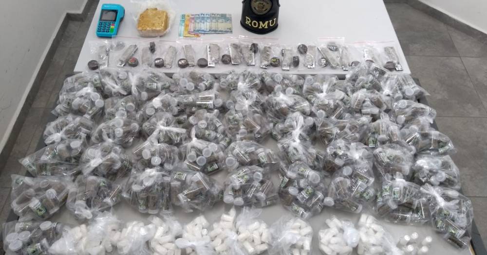 Guarda prende acusado de tráfico com mais de 750 porções de drogas