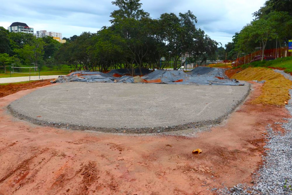 Lago do Taboão terá duas novas quadras de areia e pista de  Pump Track