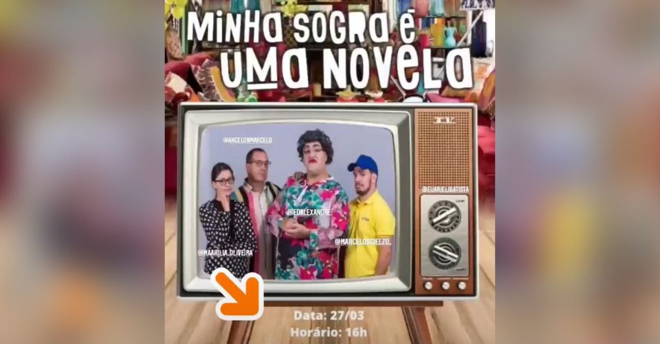 Peça ‘Minha sogra é uma novela’ é encenada neste domingo em Bragança