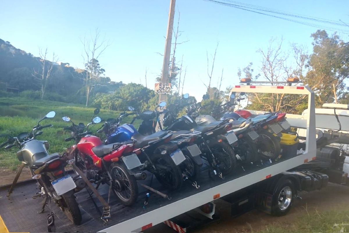 Forças de segurança apreendem motos durante operação em Bragança