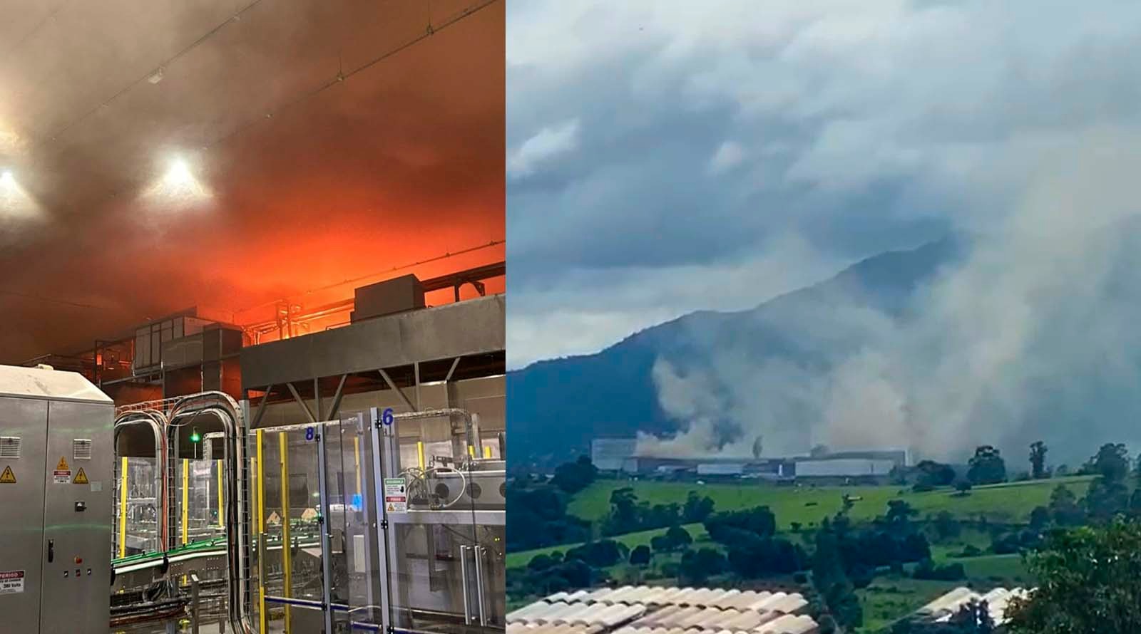 Incêndio atinge fábrica da Bauducco, em Extrema