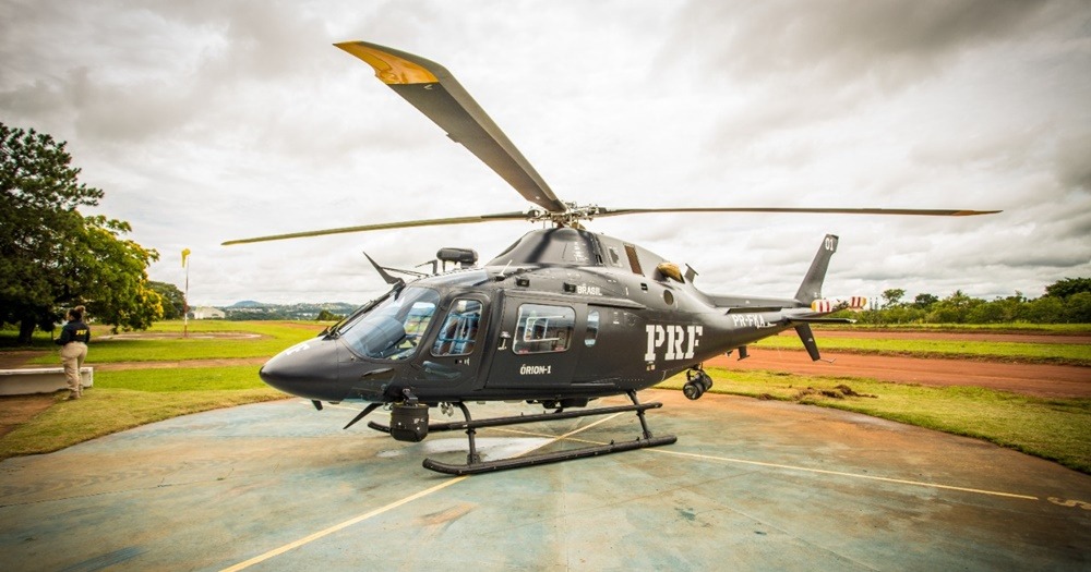 PRF recebe helicóptero para reforçar patrulhamento nas estradas
