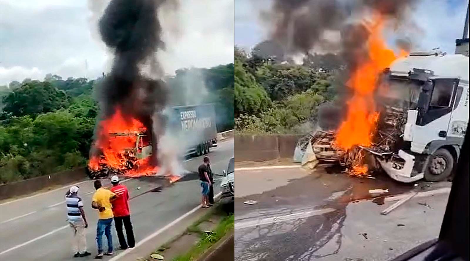 Acidente com 7 veículos deixa 1 morto na Fernão Dias, em Extrema