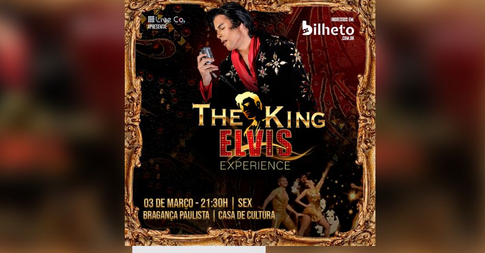 Show Elvis Experience acontece nesta sexta em Bragança