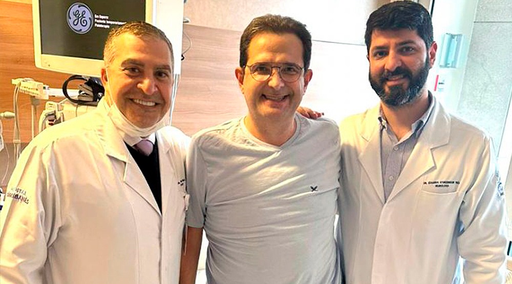Edmir Chedid tem alta hospitalar após 2 meses de internação