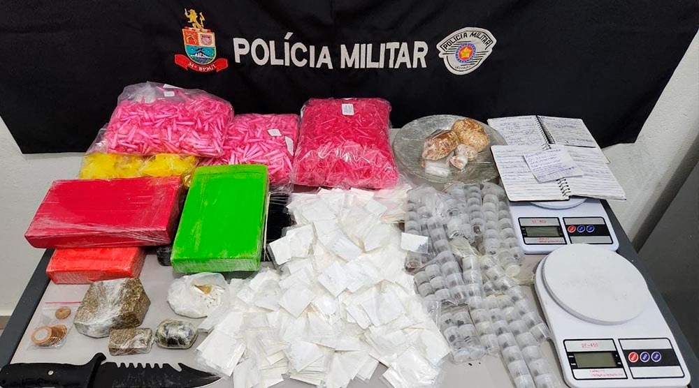 Polícia Militar apreende 7 kg de drogas em Bragança Paulista