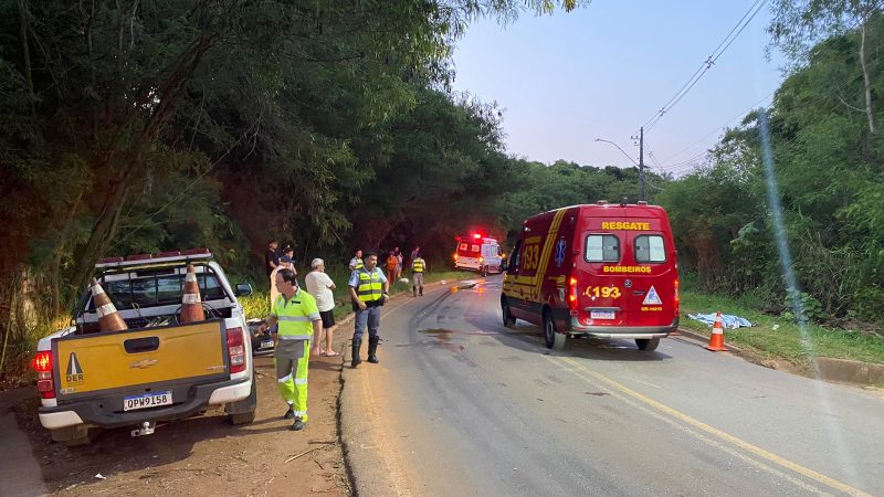 Motociclista morre após colisão frontal na Bragança x Piracaia