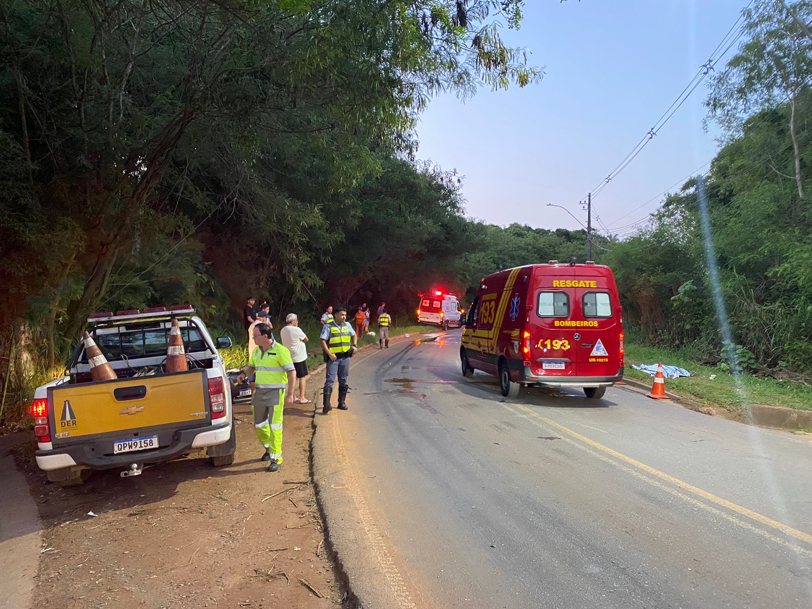 Motociclista morre após colisão frontal na Bragança x Piracaia