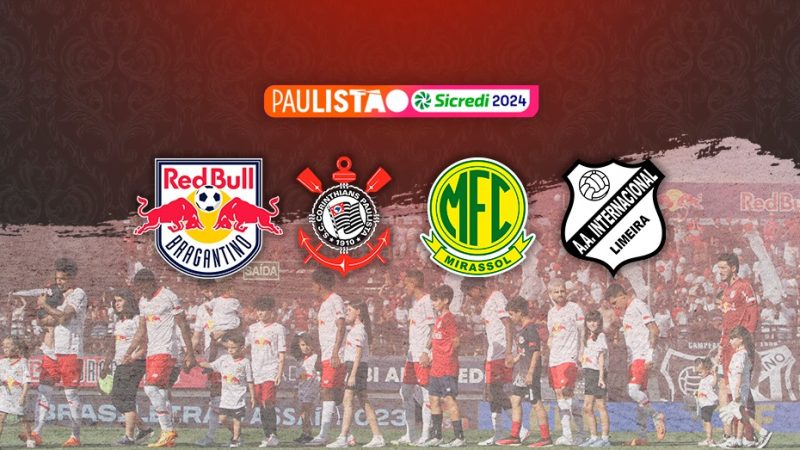 Paulistão 2024: Bragantino e Corinthians estão no grupo C