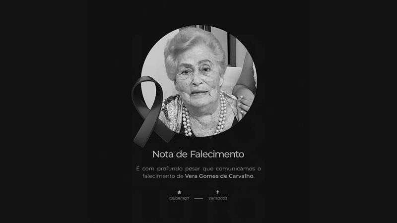 Falece em Bragança Paulista professora Vera Gomes de Carvalho