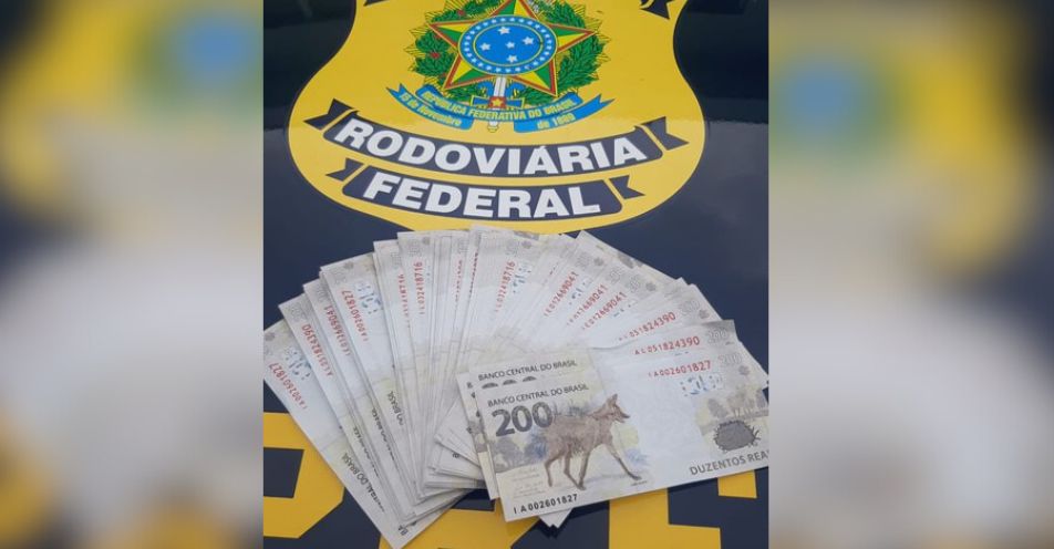 PRF apreende R$ 20 mil em notas falsas na Fernão Dias