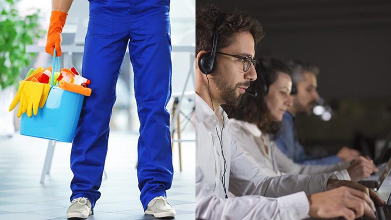 Entidade contrata para área de limpeza e telemarketing