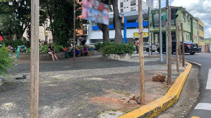 Governo Amauri inicia 2ª fase de obras na Praça Central