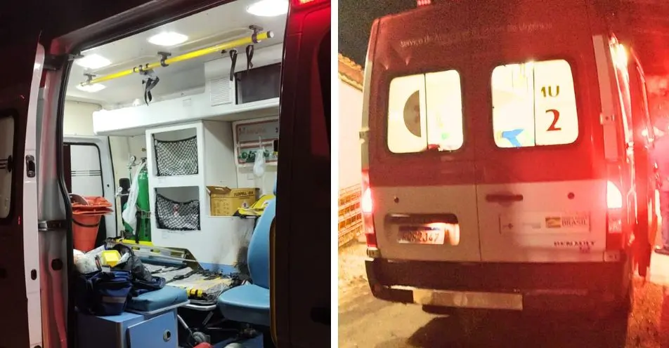Homem é preso após danificar ambulância do SAMU de Bragança