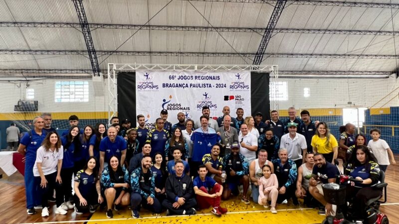 Bragança Paulista fica em 1º lugar no Jogos Regionais