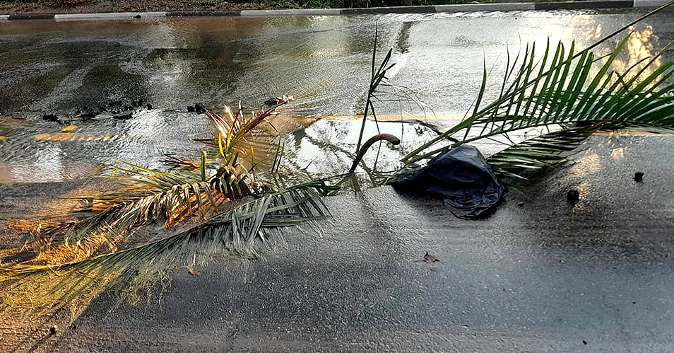 Sabesp se posiciona sobre buraco na Rua Alziro de Oliveira