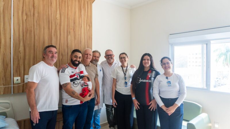 Bebê nascido em Bragança recebe nome de craque tricolor