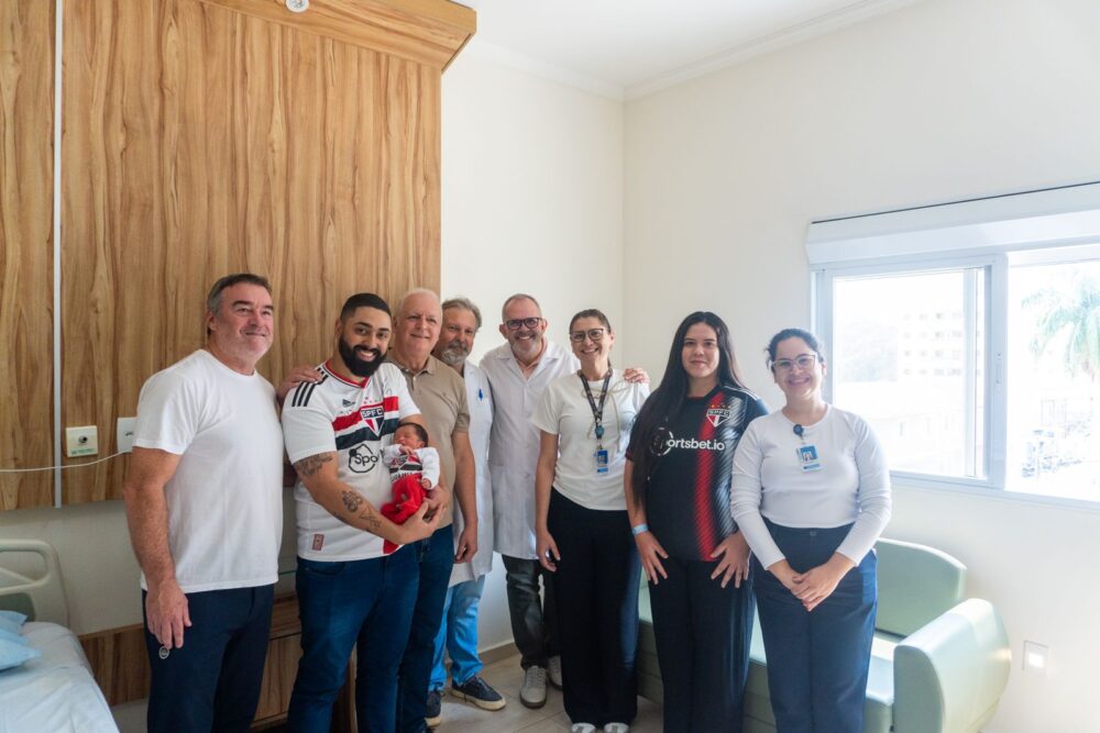 Bebê nascido em Bragança recebe nome de craque tricolor