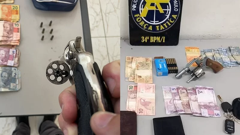 PM apreende armas na Vila Davi e Campo Novo