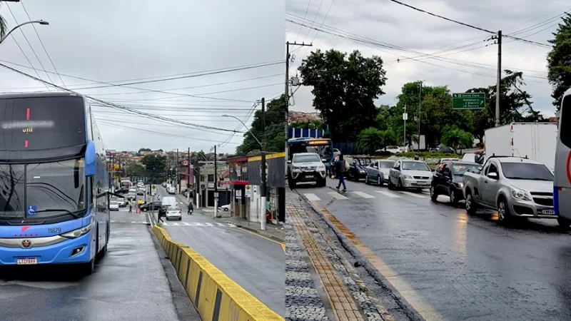 Ônibus quebrado provoca nó no trânsito da Pires Pimentel