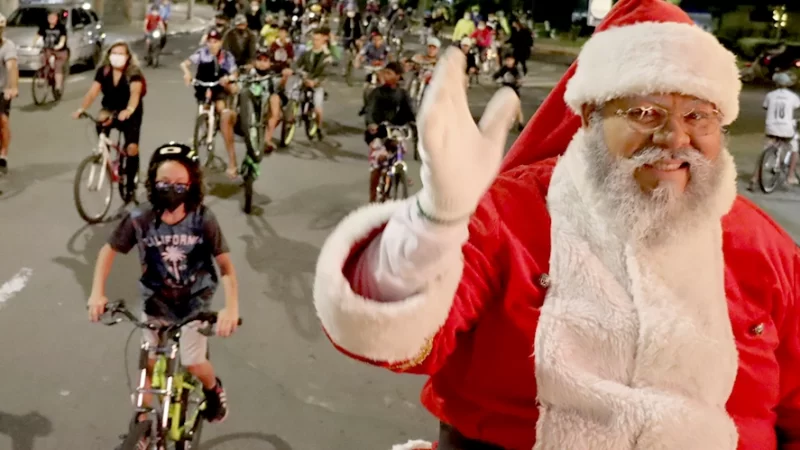 Passeio ciclístico do Natal Luzes da Serra acontece em Serra Negra