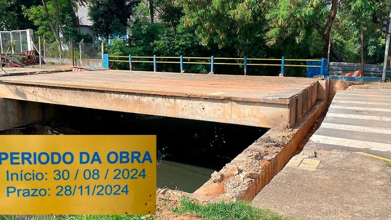 Obra atrasada: ponte do Matadouro não fica pronta no prazo