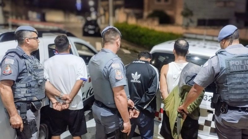 PM prende 3 irmãos acusados de praticar homicídio em Joanópolis