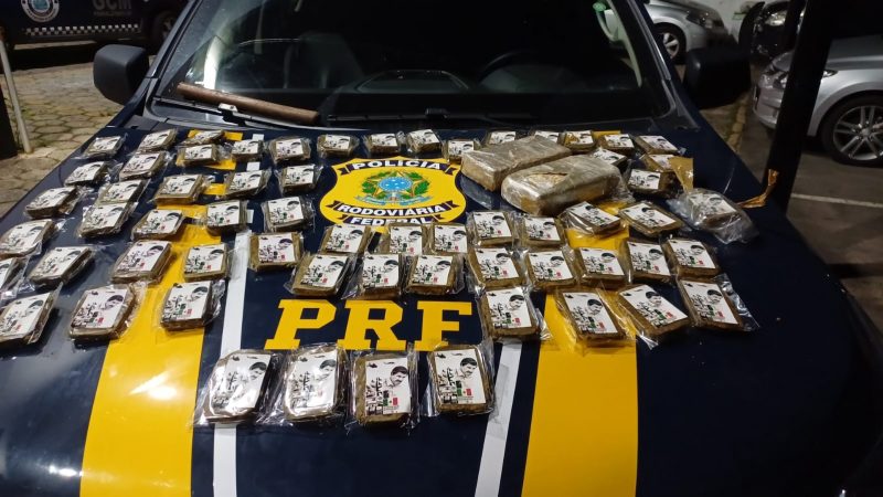PRF apreende mais de 8 kg de haxixe e crack na Fernão Dias