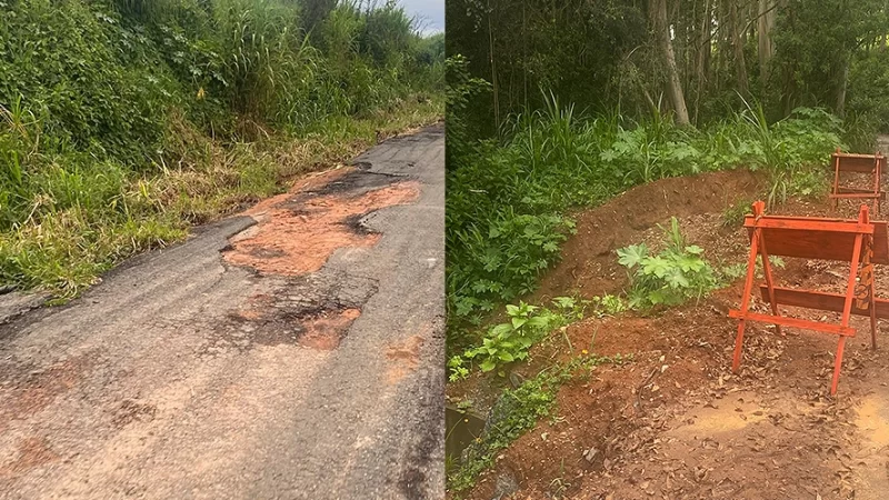 Estrada rural no bairro Araras dos Cardoso é alvo de reclamações