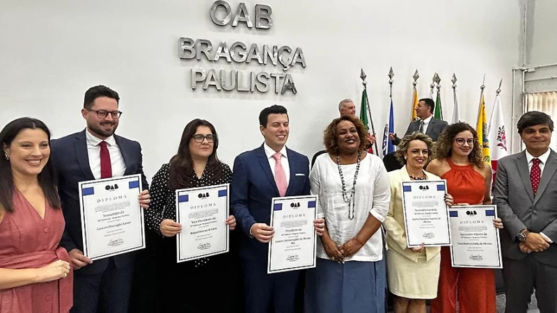 Diretoria da OAB Bragança toma posse em solenidade