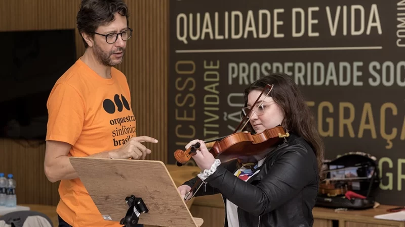 Jovens de Bragança terão aulas com a Orquestra Sinfônica Brasileira