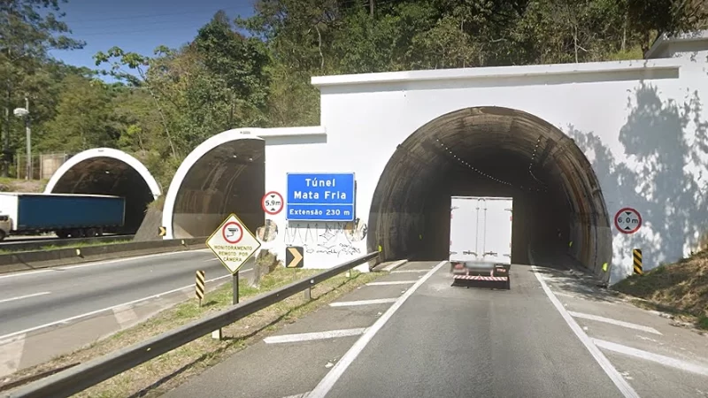 Arteris Fernão Dias realiza manutenção de túnel em Mairiporã