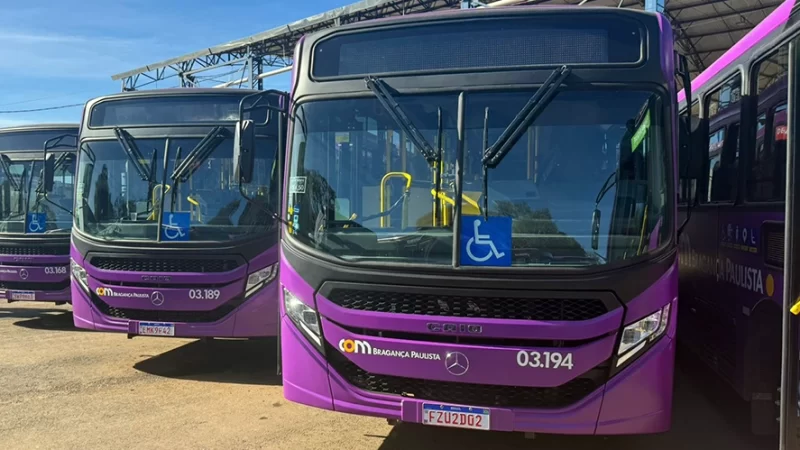 Ônibus novos devem entrar em operação no sábado em Bragança