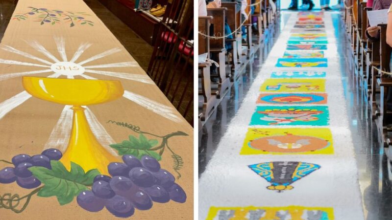 Corpus Christi: igrejas de Bragança usam criatividade em tapetes